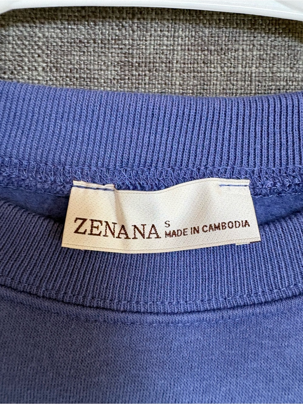 Zenana Outfitters Lavender Blue "WEEKEND" Crewneck Sweatshirt NWOT - Picture 3 of 3